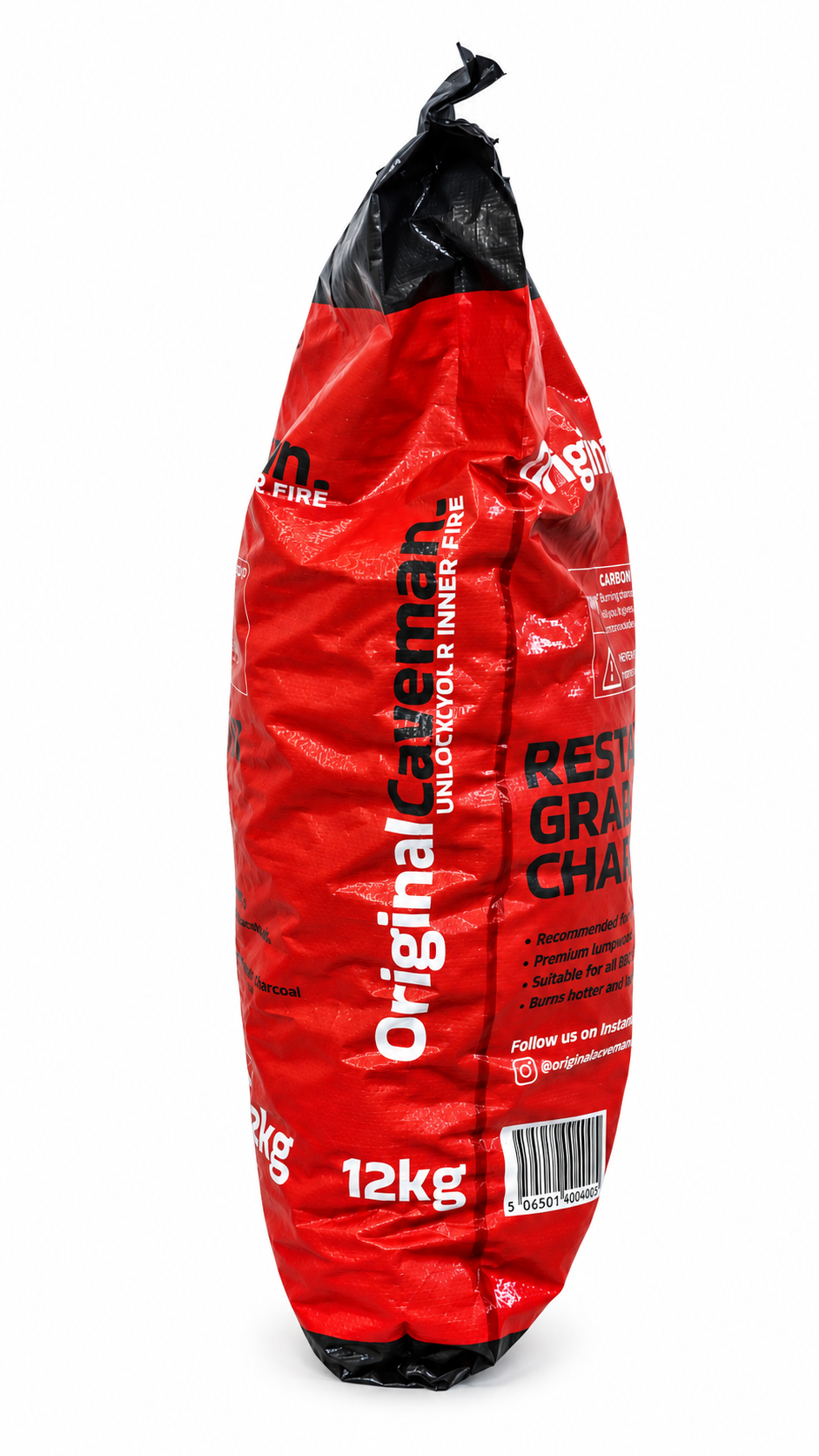 12kg charcoal bag side