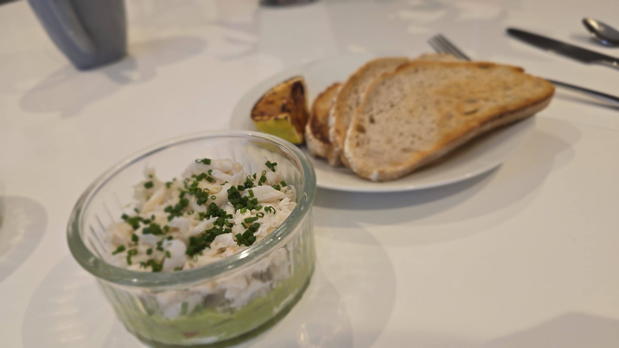 White Crab with Smashed Avocado & Burnt Lemon