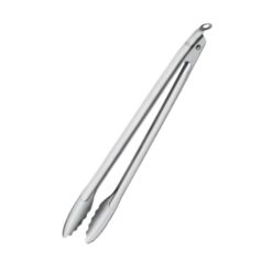 Rösle Stainless Steel Lock and Release Click Tongs, 17-inch