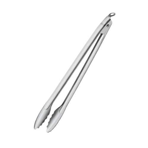 Rösle Stainless Steel Lock and Release Click Tongs, 17-inch